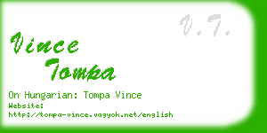 vince tompa business card